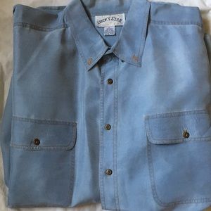 Lucky Star Silk Shirt Size L